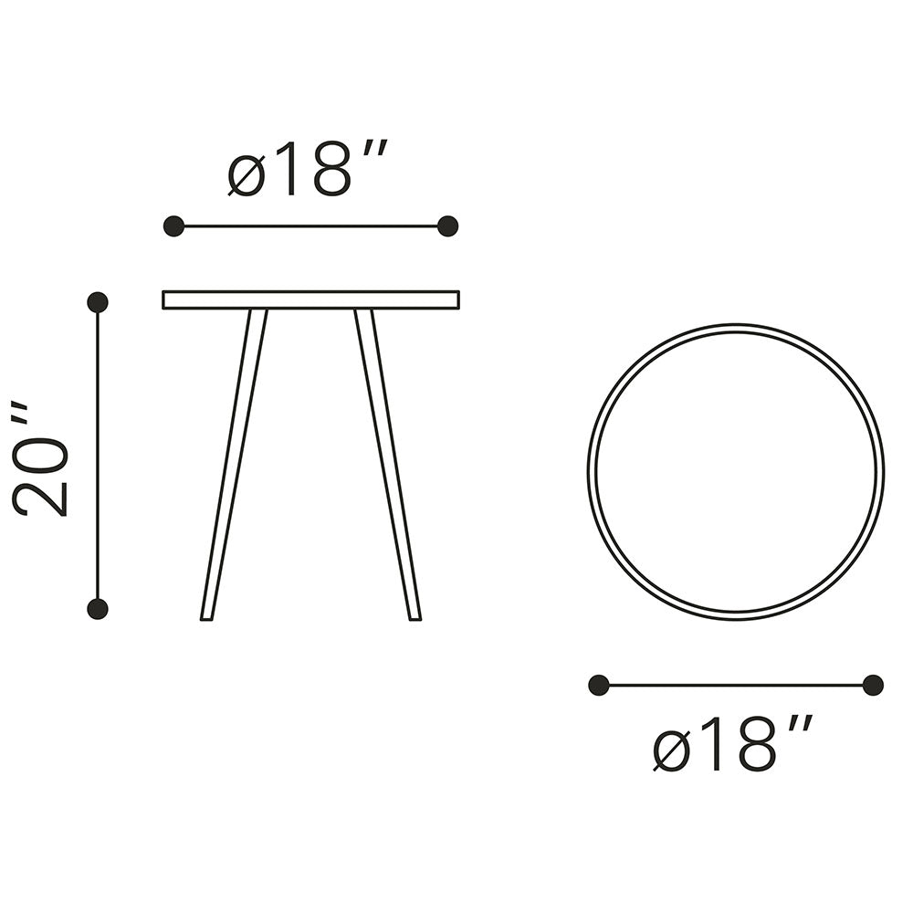 PARTICLE SIDE TABLE GOLD & BLACK
