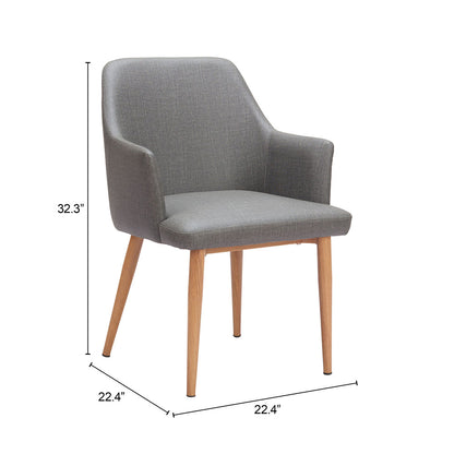 WISOM DINING CHAIR GRAY