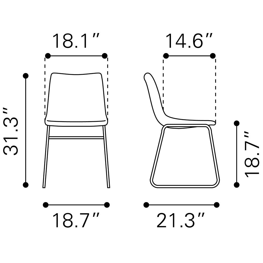 SMART DINING CHAIR VINTAGE ESPRESSO