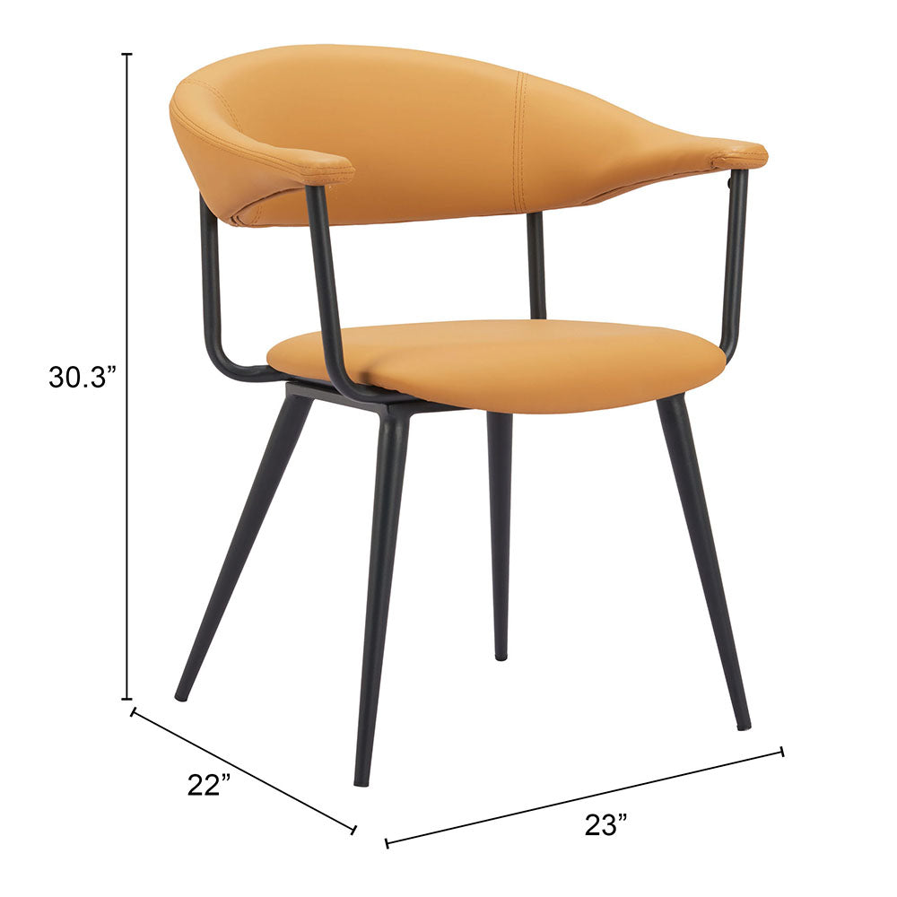 SIMA DINING CHAIR BROWN