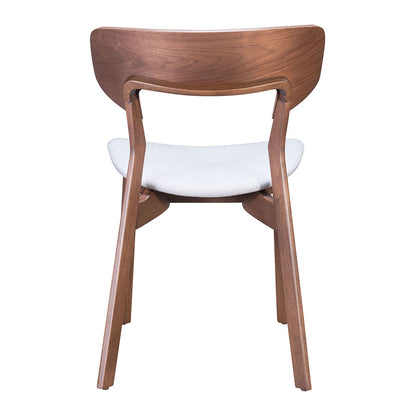 RUSSELL DINING CHAIR WALNUT & LIGHT GRAY