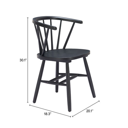 STENGER DINING CHAIR BLACK