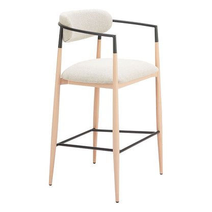 EQUINOX BARSTOOL OYSTER GRAY & NATURAL