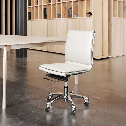 LIDER PLUS ARMLESS OFFICE CHAIR WHITE