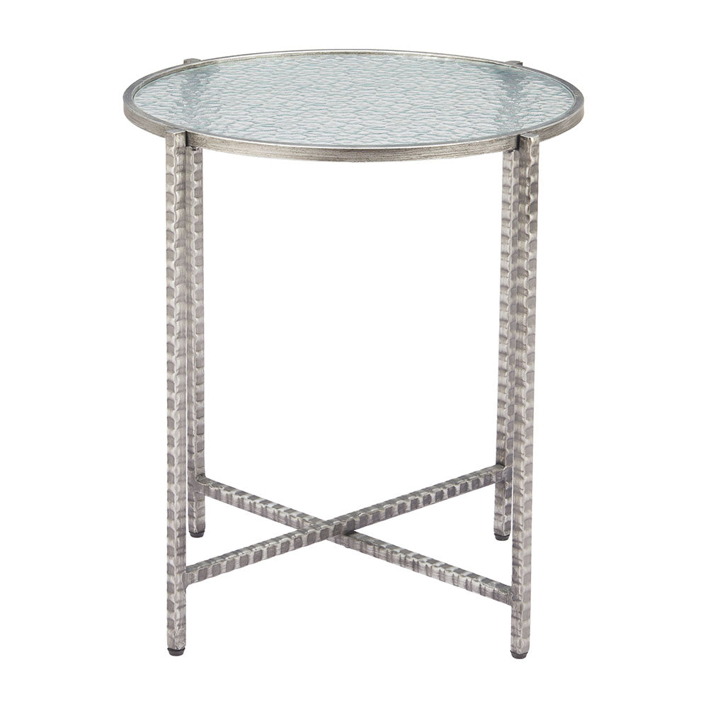 VETRO SIDE TABLE SILVER