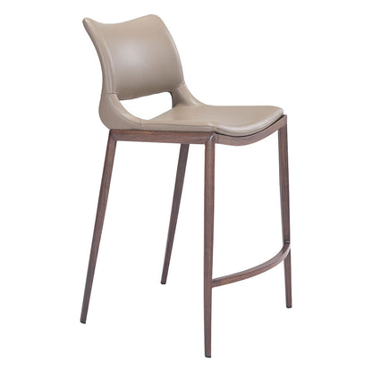 ACE COUNTER STOOL BROWN & WALNUT