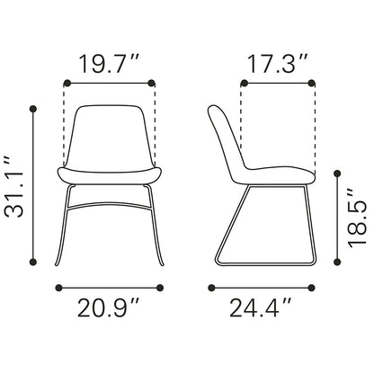 TAMMY DINING CHAIR YELLOW