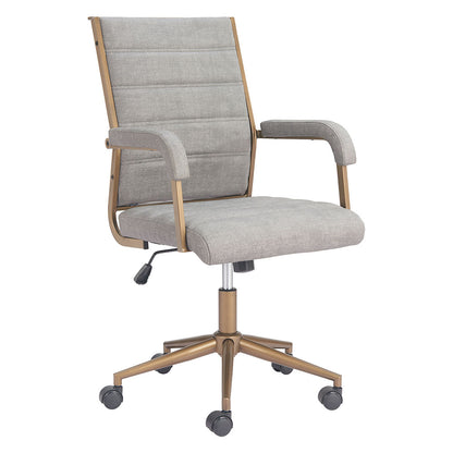 AUCTION OFFICE CHAIR GRAY