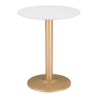 ALTO BISTRO TABLE WHITE & GOLD