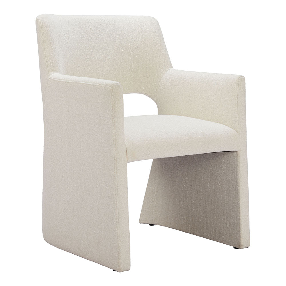 MINET DINING CHAIR LINEN WHITE