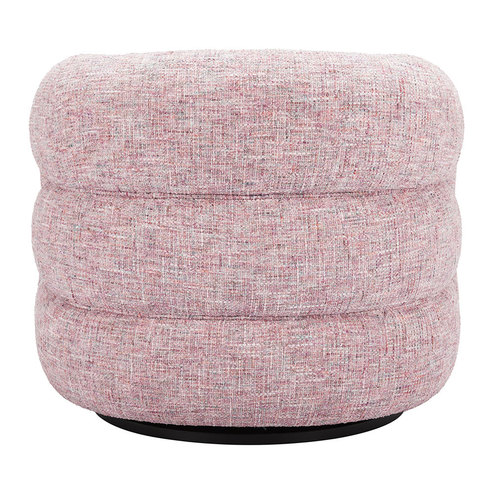 REFINE SWIVEL CHAIR PINK TWEED