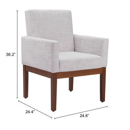 SENZIL DINING CHAIR IVORY