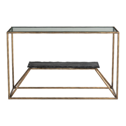 RANOL CONSOLE TABLE BRASS