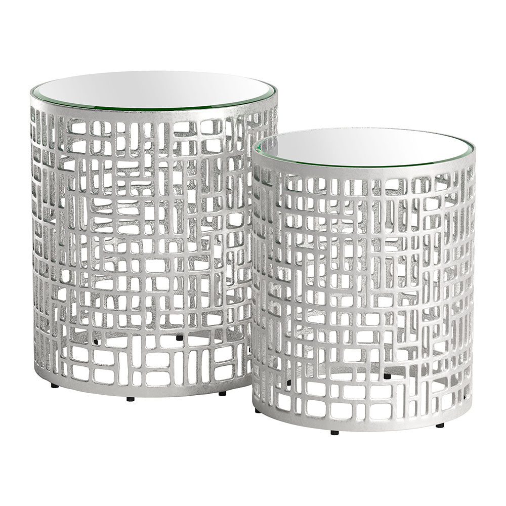 REDEN SIDE TABLE SET SILVER