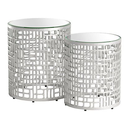 REDEN SIDE TABLE SET SILVER