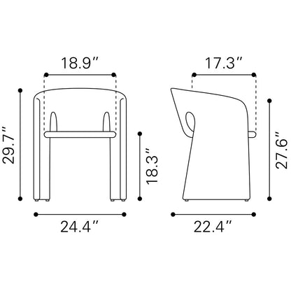 ROSYTH DINING CHAIR TAN