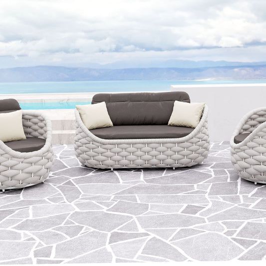 CORAL REEF ACCENT CHAIR GRAY