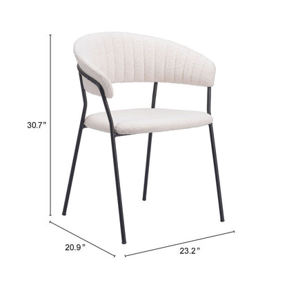 JOSEPHINE DINING CHAIR CREAM