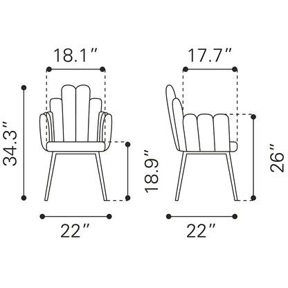 NOOSA DINING CHAIR IVORY