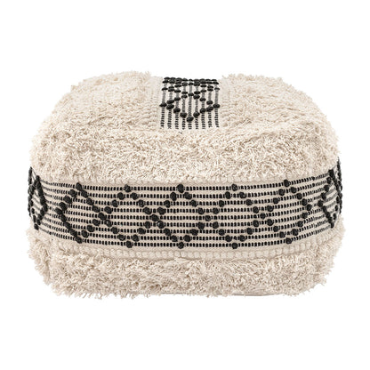 PISCO OTTOMAN BEIGE & BLACK