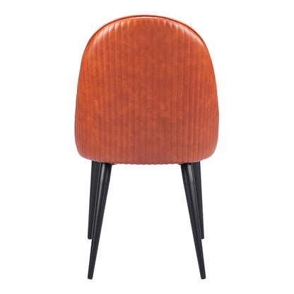SILLOTH ARMLESS DINING CHAIR BROWN