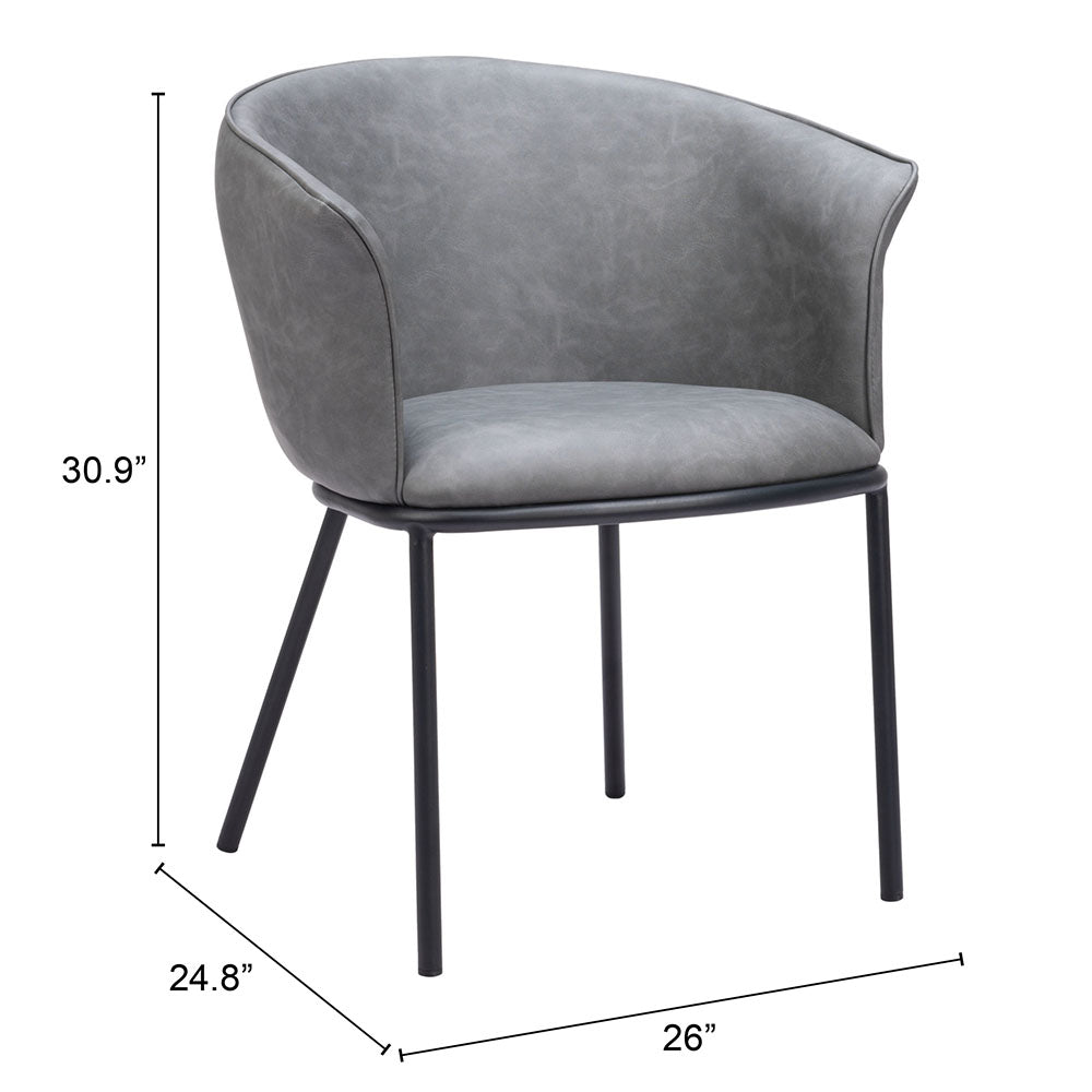 GARSTON DINING CHAIR GRAY