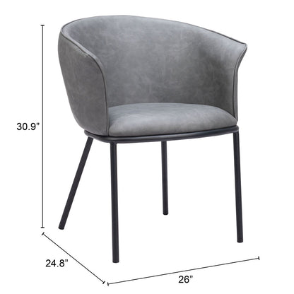 GARSTON DINING CHAIR GRAY