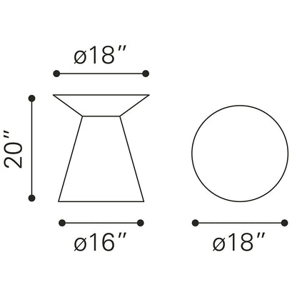 PROTON SIDE TABLE GOLD