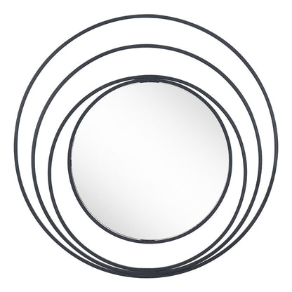 LUNA ROUND MIRROR BLACK