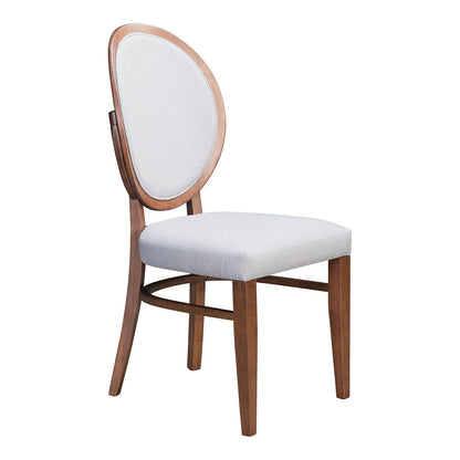 REGENTS DINING CHAIR WALNUT & LIGHT GRAY