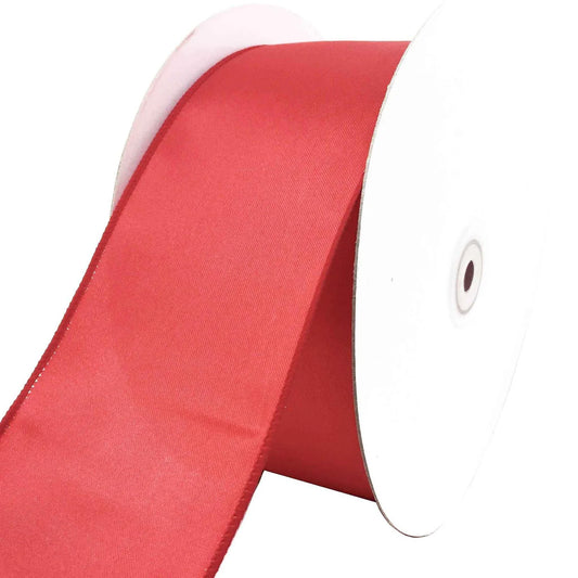 3IN RED SATIN RIBBON