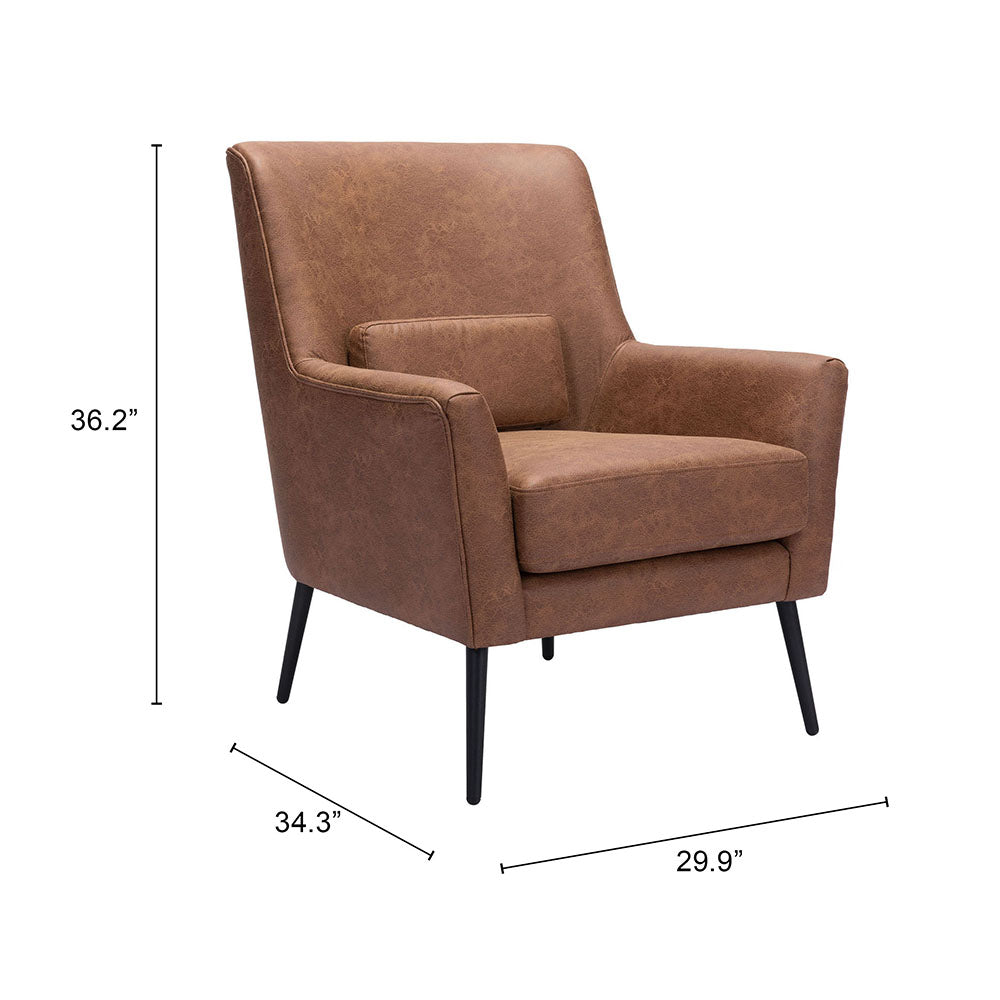 ONTARIO ACCENT CHAIR VINTAGE BROWN