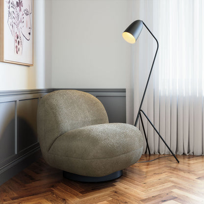 MYANMAR ACCENT CHAIR OLIVE GREEN