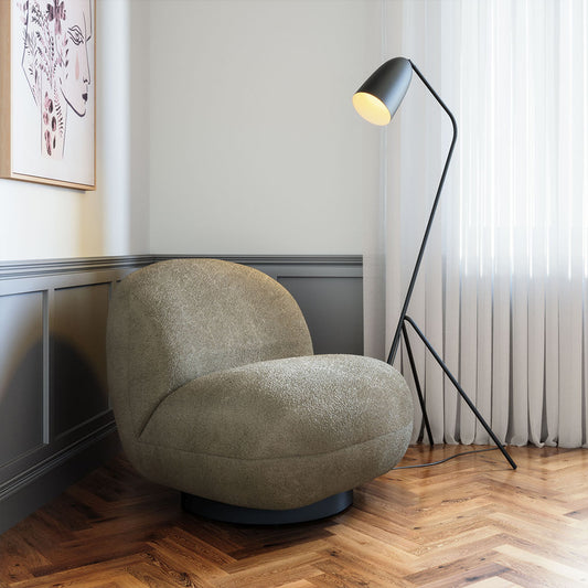 MYANMAR ACCENT CHAIR OLIVE GREEN