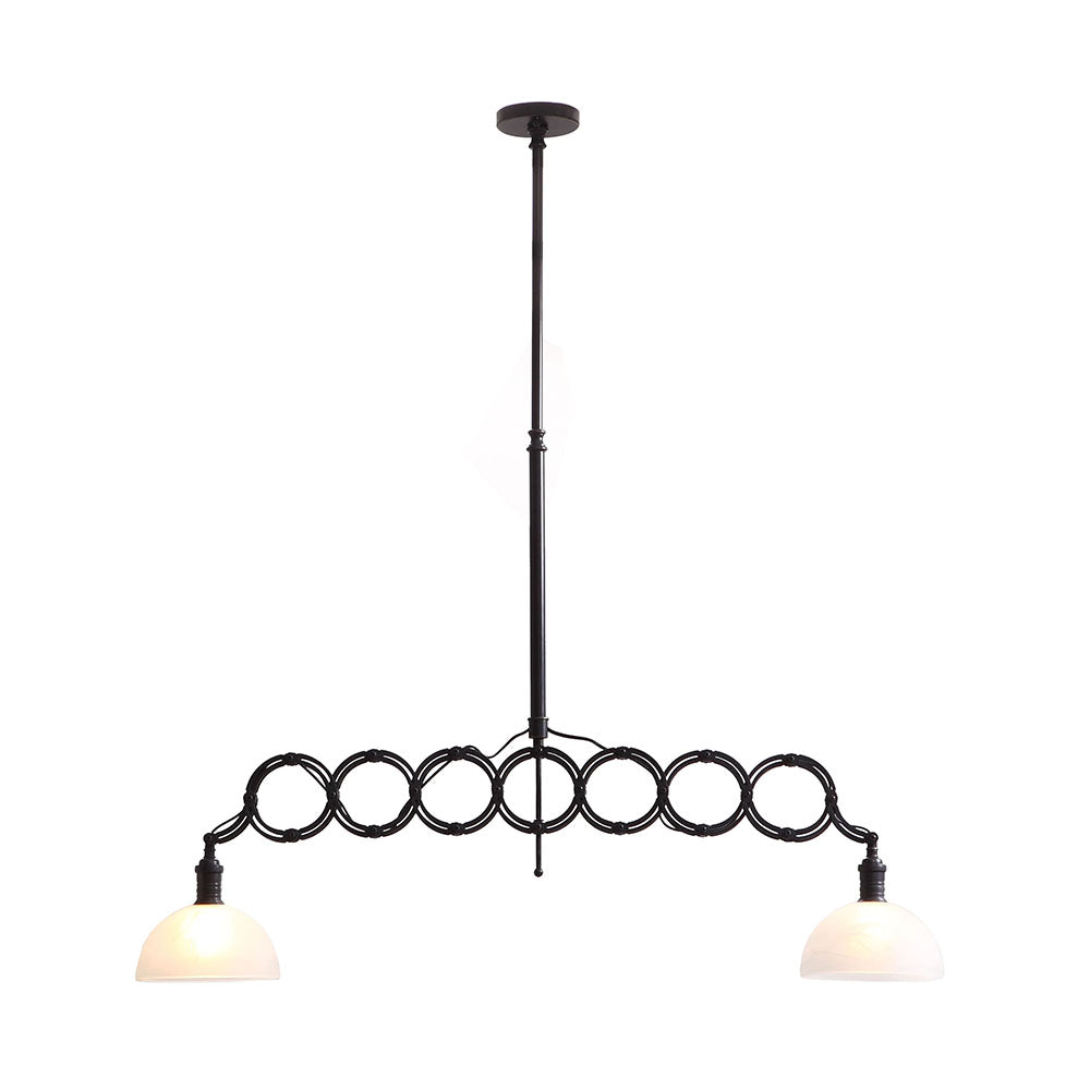 JADE CEILING LAMP ANTIQUE BLACK