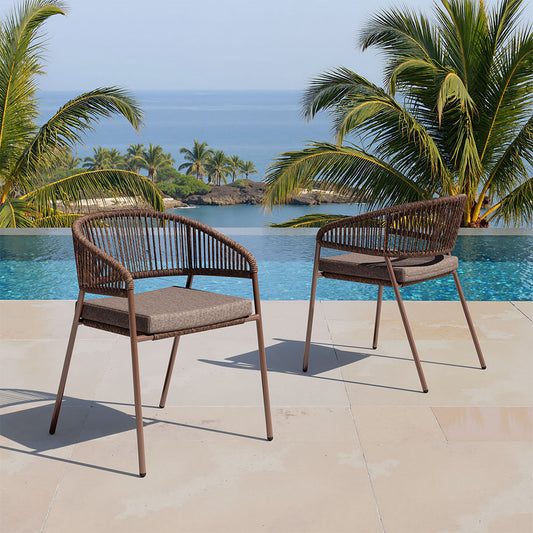 SKYE DINING CHAIR BROWN
