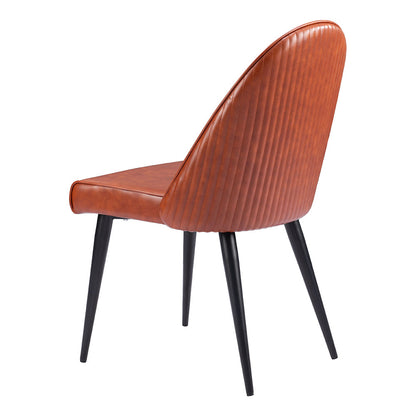 SILLOTH ARMLESS DINING CHAIR BROWN