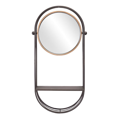 SARONI MIRROR SHELF ANTIQUE GRAY