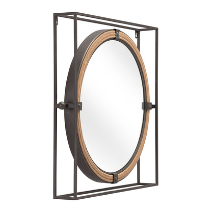 CAPELL MIRROR ANTIQUE GRAY