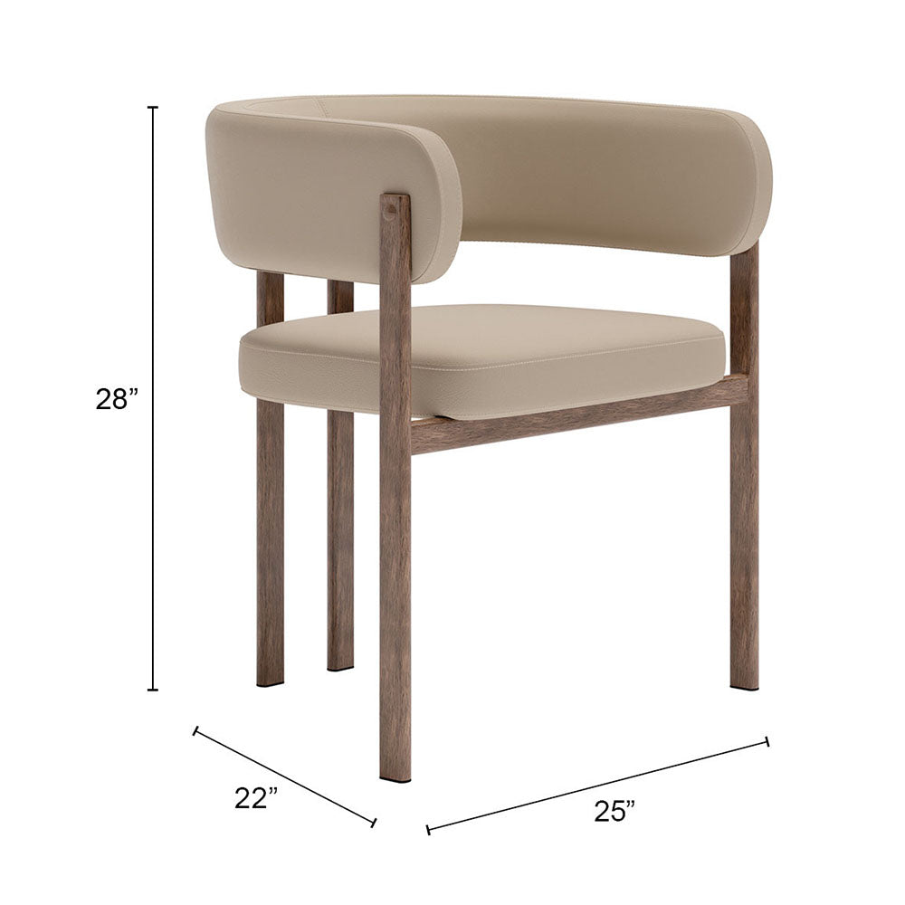 RUGE DINING CHAIR BEIGE