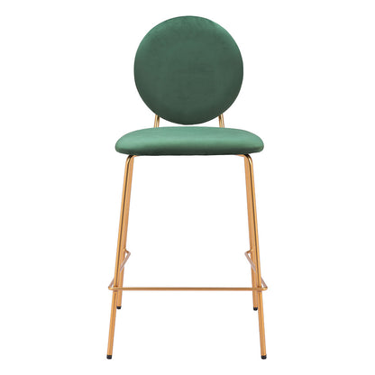 ODESSA COUNTER STOOL GREEN & GOLD