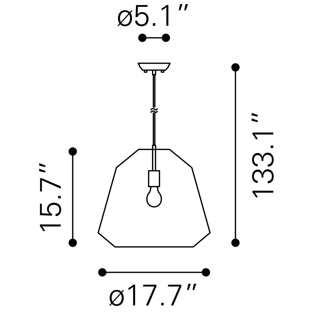 IMPALA CEILING LAMP BROWN