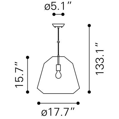 IMPALA CEILING LAMP BROWN