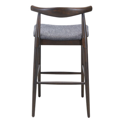 TUZKA BARSTOOL GRAY & ESPRESSO