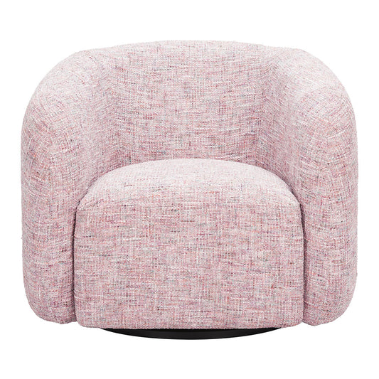 REFINE SWIVEL CHAIR PINK TWEED