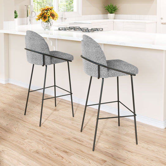 JAMBI BARSTOOL BLACK & WHITE
