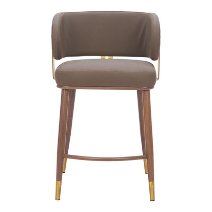 BREW COUNTER STOOL BROWN & WALNUT
