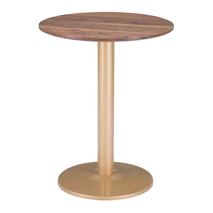 ALTO BISTRO TABLE BROWN & GOLD