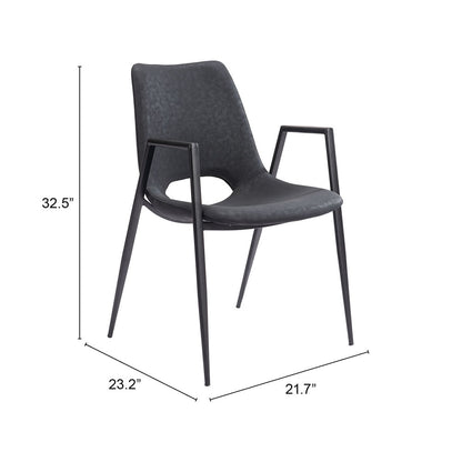DESI DINING CHAIR BLACK