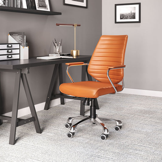 ENTERPRISE LOW BACK OFFICE CHAIR ORANGE